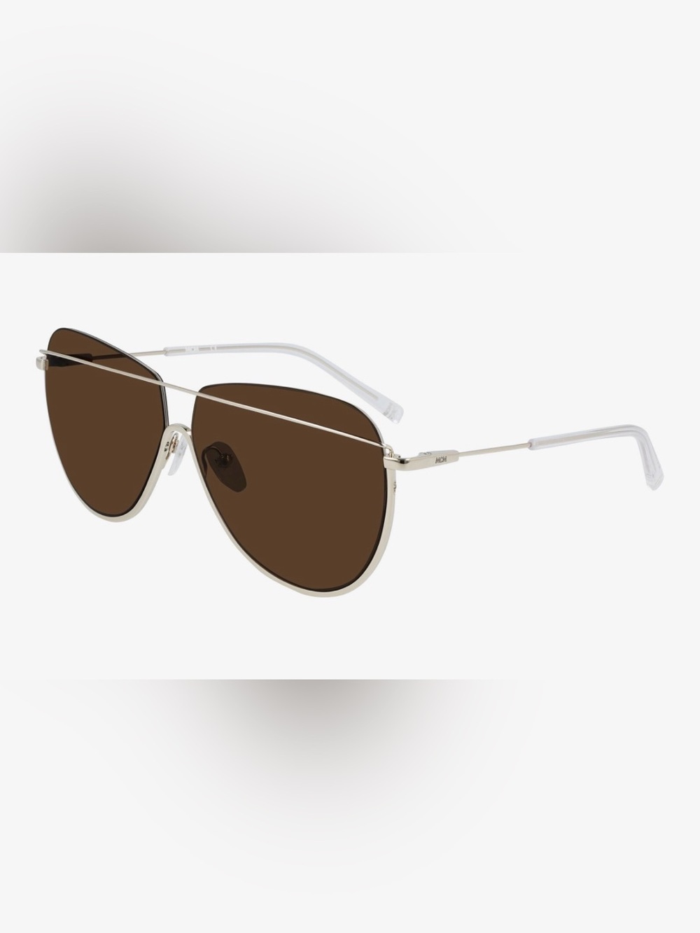 MCM Aviator Style Sunglasses - Gold Frame Grey Lenses